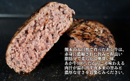 あか牛 ハンバーグ 約150g×7個 （計約1,050g） 赤牛 和牛 褐毛和種 国産和牛 牛肉 お肉 肉 熊本県 熊本市 冷凍