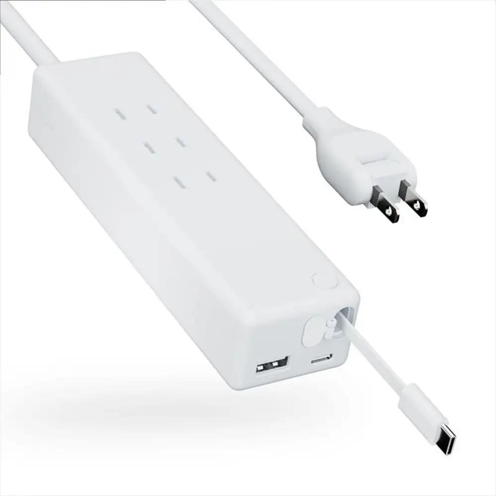 CIO 電源タップ マルチタップ 延長コード 1.5m USB-C×2 USB-A×1  Mate Tap002 ナチュラルホワイト [3343]
