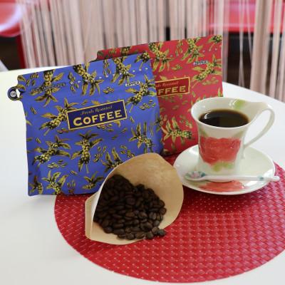 ふるさと納税 吉岡町 【のし付き】オリジナルブレンドコーヒー(豆)200g×2種詰め合わせ[ハーバー/吉岡] |  | 01