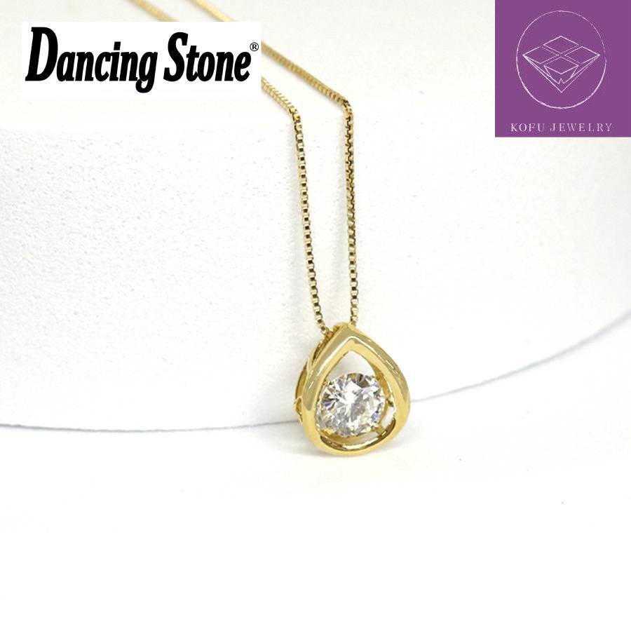 ＜Crossfor＞ダンシングストーン/１８金ダイヤモンドドロップペンダント　＊ダイヤモンド0.4ct（鑑定書付き）PD-0012
