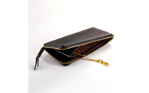 【豊岡財布】anti-mode style OLIVE Long Wallet(AW600）ブラック