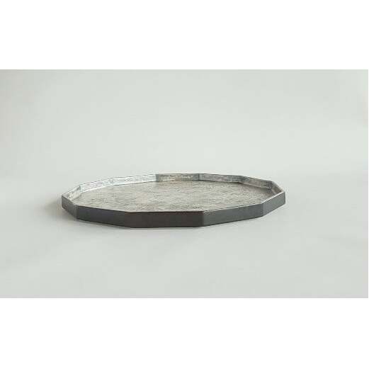 有田焼 かすり筋目雲銀 十二角プレート 松尾陶器 A25-285_イメージ4