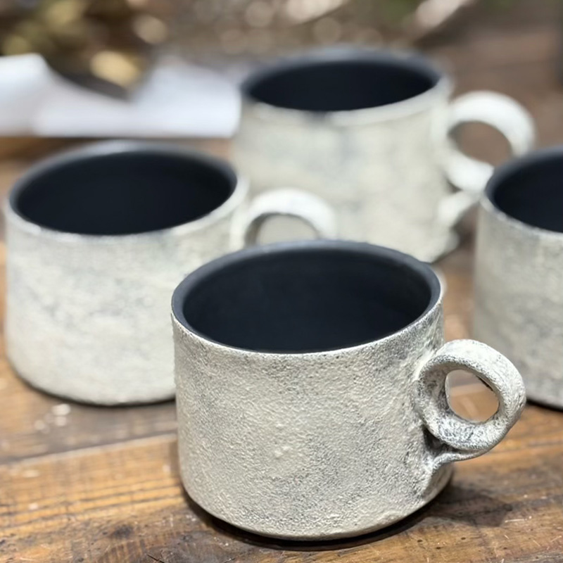 マグカップ 陶器 おしゃれ 作家 手作り コーヒーカップ 北欧風 和モダン ナチュラル 食器 ギフト プレゼント 工房LUCO cloudマグカップ