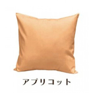 「染」4枚組クッションカバー 45×45cmタイプ アプリコット 国産オックスフォード生地 無地