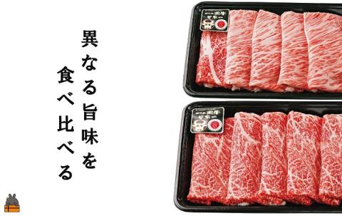 《和牛日本一獲得》5等級 これが!!鹿児島黒牛 2種の部位を食べ比べる「すき焼き」（カタロース300g＆ウデスライス300g) ( 5等級 黒牛 黒毛和牛 牛肉 日本一 全国和牛能力共進会 徳之島 )