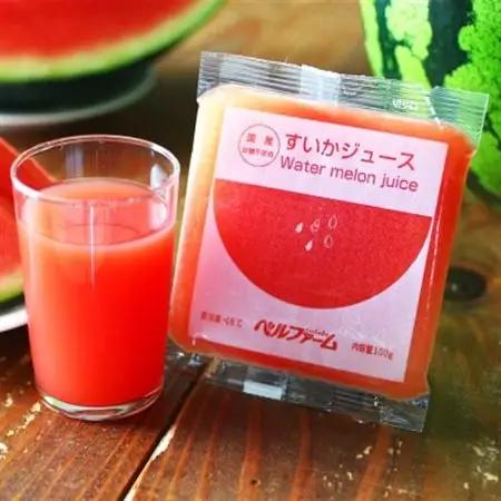 ベルファームの冷凍すいかジュース 国産すいか100% 100g×15袋 【離島・沖縄配送不可】【配送不可地域：離島・沖縄県】【1691757】