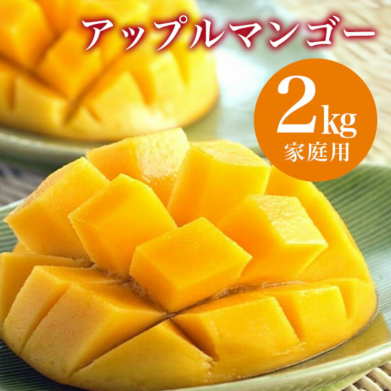 【ふるさと納税】【 先行予約 2026年 発送 】 縁sファームの アップルマンゴー 家庭用 2kg 沖縄県産 マンゴー アーウィンマンゴー 2キロ 国産 完熟マンゴー 果物 南国 くだもの フルーツ 完熟 夏 旬 特産品 沖縄 お取り寄せ 産地直送 農家直送 甘い 濃厚 糸満市 送料無料