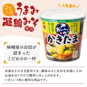 神州一味噌 おいしいね！！ かきたま 60食(1食×6個×10箱）カップ味噌汁 インスタント味噌汁 即席味噌汁 本格的味噌汁 人気味噌汁