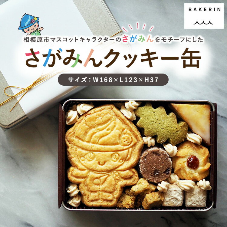 【ふるさと納税】クッキー 缶 詰め合わせ 『さがみん』【手作り 焼き菓子 】 スイーツ 菓子 人気 （ サブレ 抹茶 クッキー レモンサブレ いちごジャム チョコサブレ 和三盆クッキー 紅茶 アールグレー クッキー アーモンド メレンゲ ）神奈川 相模原 BAKERIN ベイクリン