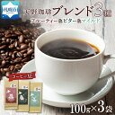 【ふるさと納税】 コーヒー トドマツ ブレンド 豆 100g×3 珈琲 生豆 自家焙煎 フルーティー ビター マイルド 中挽き 粗挽き 細挽き ギフト お取り寄せ グルメ 天野珈琲 開拓 福ろう 北海道 札幌市