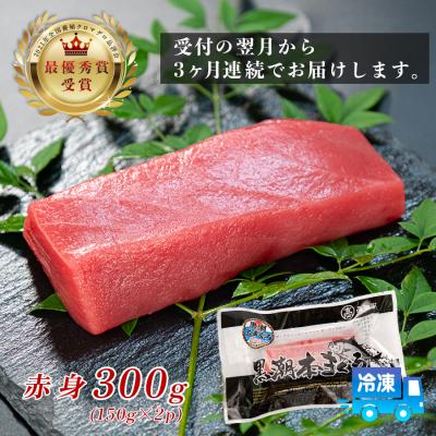 ふるさと納税 大月町 まぐろ マグロ 本鮪 黒潮本まぐろ 赤身 定期便 3回 300g × 3回 刺身 柵 冷凍 産地直送 |  | 03