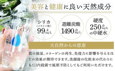 【お中元用】天然炭酸水Silica99　500ml×24本