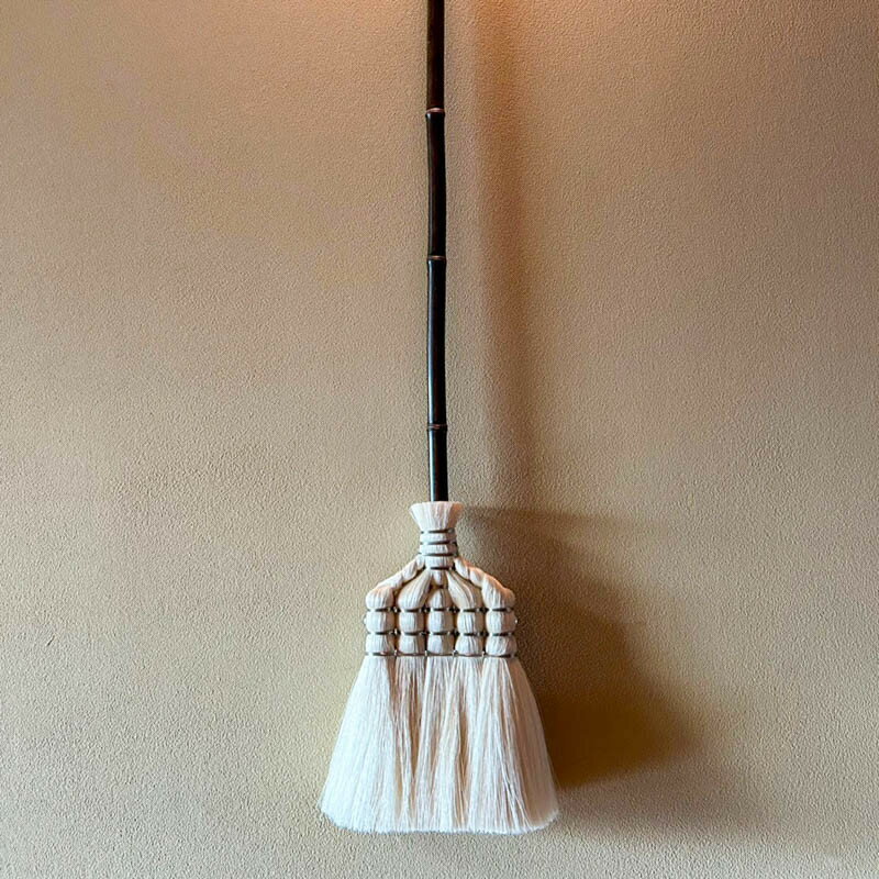 【ふるさと納税】国産サイザル箒 長柄5玉 室内用 | ほうき 箒 掃除 掃除用品 日用品 人気 おすすめ 送料無料