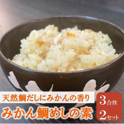 ふるさと納税 伊予市 【吉井鮮魚】みかん鯛めしの素 3合炊き2パック |B373