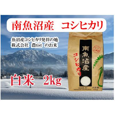 ふるさと納税 南魚沼市 【南魚沼産】コシヒカリ 白米2kg 香り高く冷めてもおいしい農tistのお米