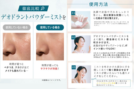 【N1us】〈中島薬局〉デオドラントパウダーミスト 50ml ×2本セット＜医薬部外品＞_OS228-0003-02