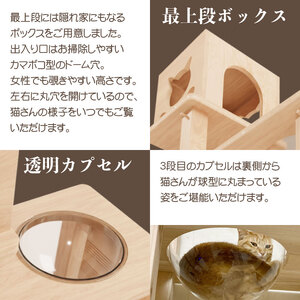 キャットタワー 4段 ビギンスペシャル | 猫タワー ペット用品 家具 猫 ねこ ネコ タワー インテリア ニャンテリア 据え置き おしゃれ 高級 安心 木製 スギ 杉 品質 自然 多頭 子猫 木 香
