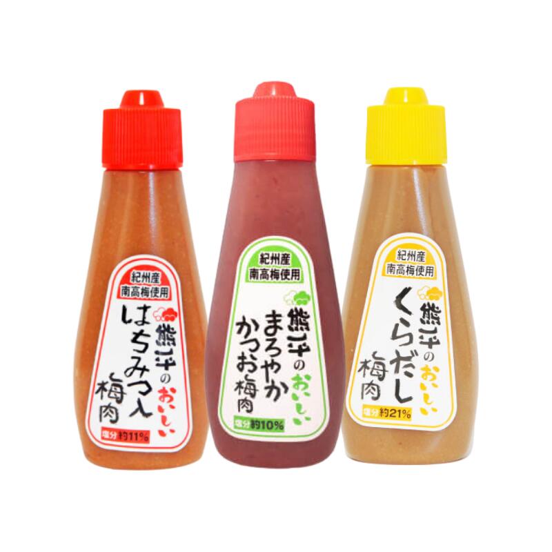 【ふるさと納税】 梅肉3種セット / みなべ町 紀州南高梅 南高梅 ばいにく 練り梅 ねりうめ かつお梅 はちみつ梅 食べ比べ セット ご飯のお供 チューブ 手軽