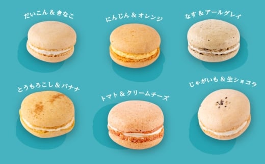 マカロン6個セット　よこすかfarmersSelection マカロン　お菓子　スイーツ 野菜　【マカルース】 [AKGS001]