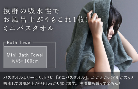 （今治タオルブランド認定品）今治タオル ホテルズ ミニバスタオル６枚セット(クラウドブルー)ヒオリエ【I001910MBT6CB】