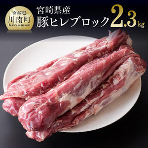 宮崎県産豚 ヒレブロック ５本 【 肉 豚肉 精肉 】 宮崎県川南町