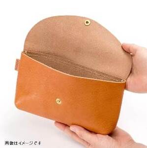 【全6色】栃木レザー ポーチ02M　小物入れ バッグの中もスッキリ 化粧ポーチ/Pouch　02/M/レッド/minca　425