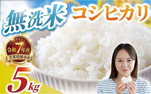 コシヒカリ 無洗米 5kg 令和7年産 精米 白米 米 2025 7年産 R7米 R7 令和7年産米 お米 ご飯 無洗 こめ コメ kome ごはん ライス こしひかり 家庭用 備蓄 防災 送料無料 国産 千葉県産 千葉 千葉県 旭市 BANJYO farm bnj001