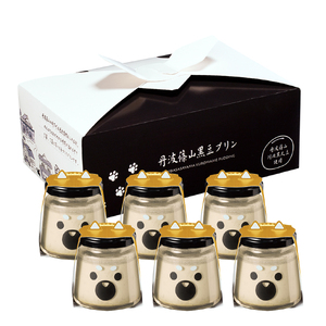 【農家のご当地プリン！】丹波篠山黒豆プリン きなこちゃん（黒豆きなこプリン）6個川北黒大豆 兵庫県 丹波篠山市産 黒豆 お菓子 スイーツ デザート [BT23]