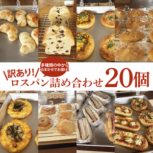 【訳あり】ロスパン詰め合わせ（20個）（ LV-2）