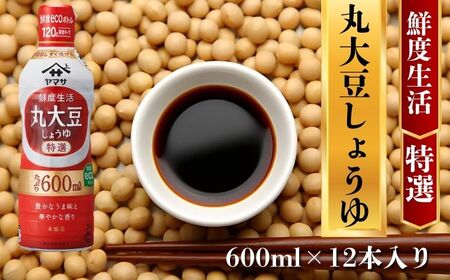 ヤマサ丸大豆しょうゆ 12本(1本600ml) 醤油 醤油 醤油 醤油 醤油 醤油