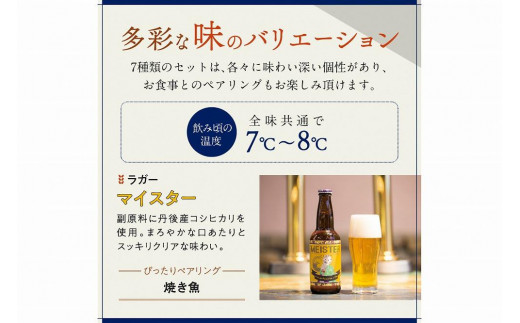 丹後のクラフトビール TANGO KINGDOM BeerR 7本セット　セット ビール 飲み比べ 詰め合わせ ご当地ビール クラフトビール 地ビール ビール 人気　TO00130