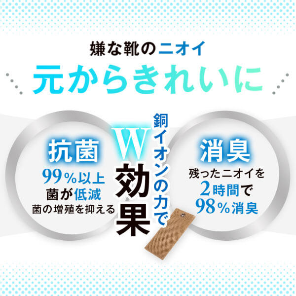 消臭抗菌靴用パッド1足分セット N0164-YA464_イメージ3