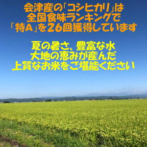 [定期便／6ヶ月] コシヒカリ 白米 10kg 二瓶商店｜令和7年 2025年 会津産 米 お米 こめ コメ 精米 こしひかり 定期便 新米 [0970]