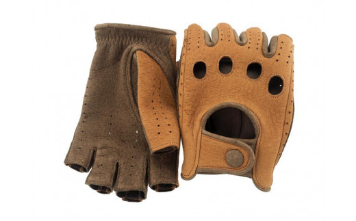 
                  【サイズ選択可】ペッカリードライビンググローブ（カラー：コルク×ライトブラウン）
                