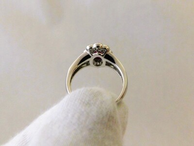 【ふるなび限定】【一点もの】Pt900　NNルビー（1.01ct）ダイヤモンドリング　K47　K06088-H　FN-Limited-SP