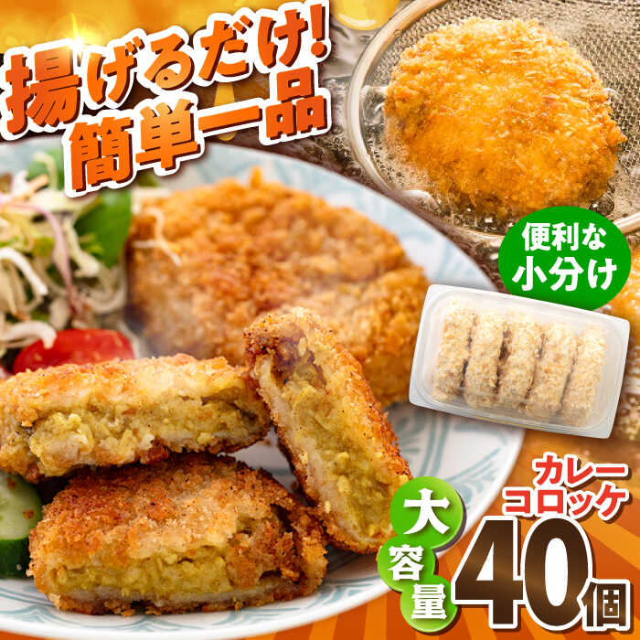 【ふるさと納税】カレーコロッケ 40個 3.4kg ころっけ 揚げ物 惣菜 弁当 冷凍 ジューシー 横須賀【有限会社丸伸商事】[AKFH006]