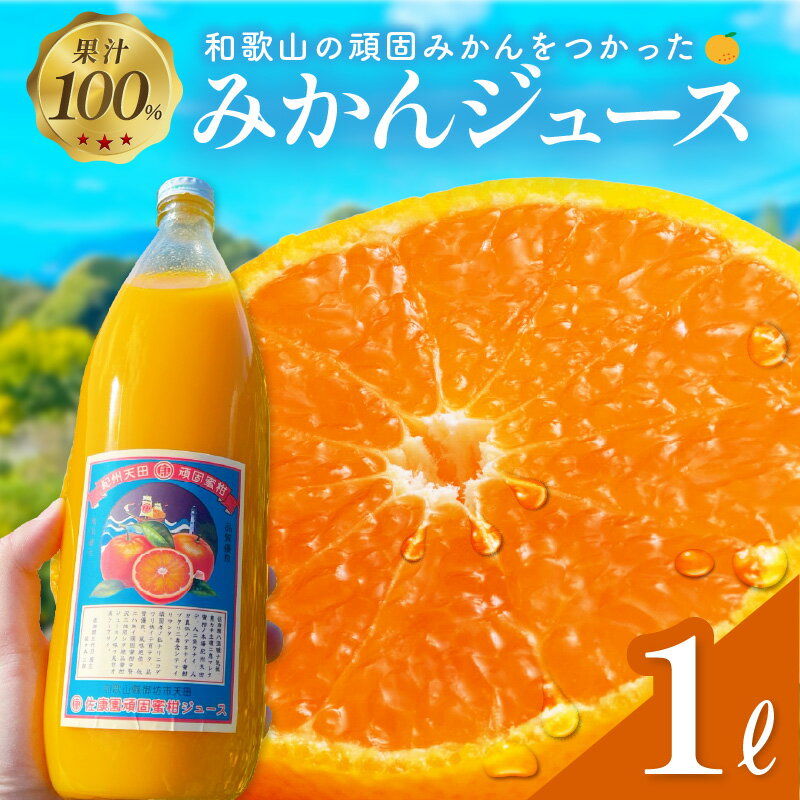 【ふるさと納税】和歌山県天田の頑固みかんジュース