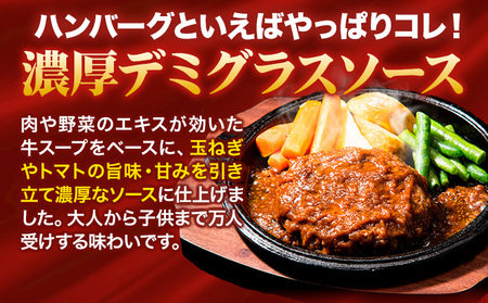 濃厚デミグラス ハンバーグ 150g×20個 国産 牛肉 使用 《60日以内に出荷予定(土日祝除く)》 冷凍 大容量 玉東町 国産 肉 牛肉 豚肉 返礼品 温めるだけ 小分け 簡単 調理 特製 惣菜湯