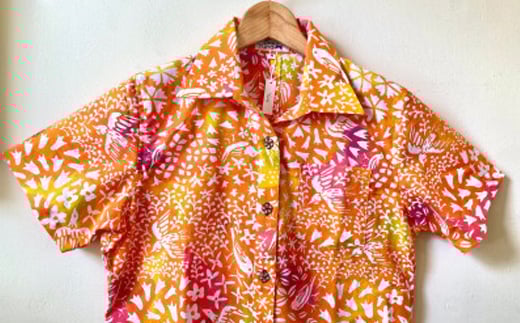 ＜セミオーダー＞Doucattyコラボ・手捺染シャツ(花鳥)【1399159】