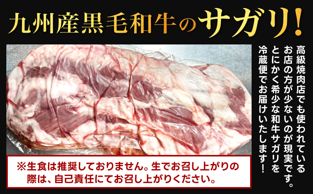幻のサガリ これが和牛のサガリです【2027年1月上旬～2月下旬発送】黒毛和牛 和牛 サガリ 肉 お肉 高級 サシ 焼肉 BBQ 希少 新鮮 国産 九州産 冷蔵