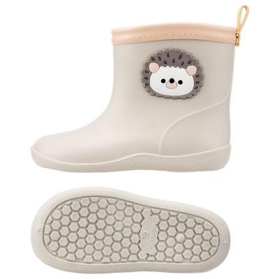 ふるさと納税 奈良市 キッズ ワッペン付きレインブーツ 15cm RIBTW15【ハリネズミ】 672132 |  | 01