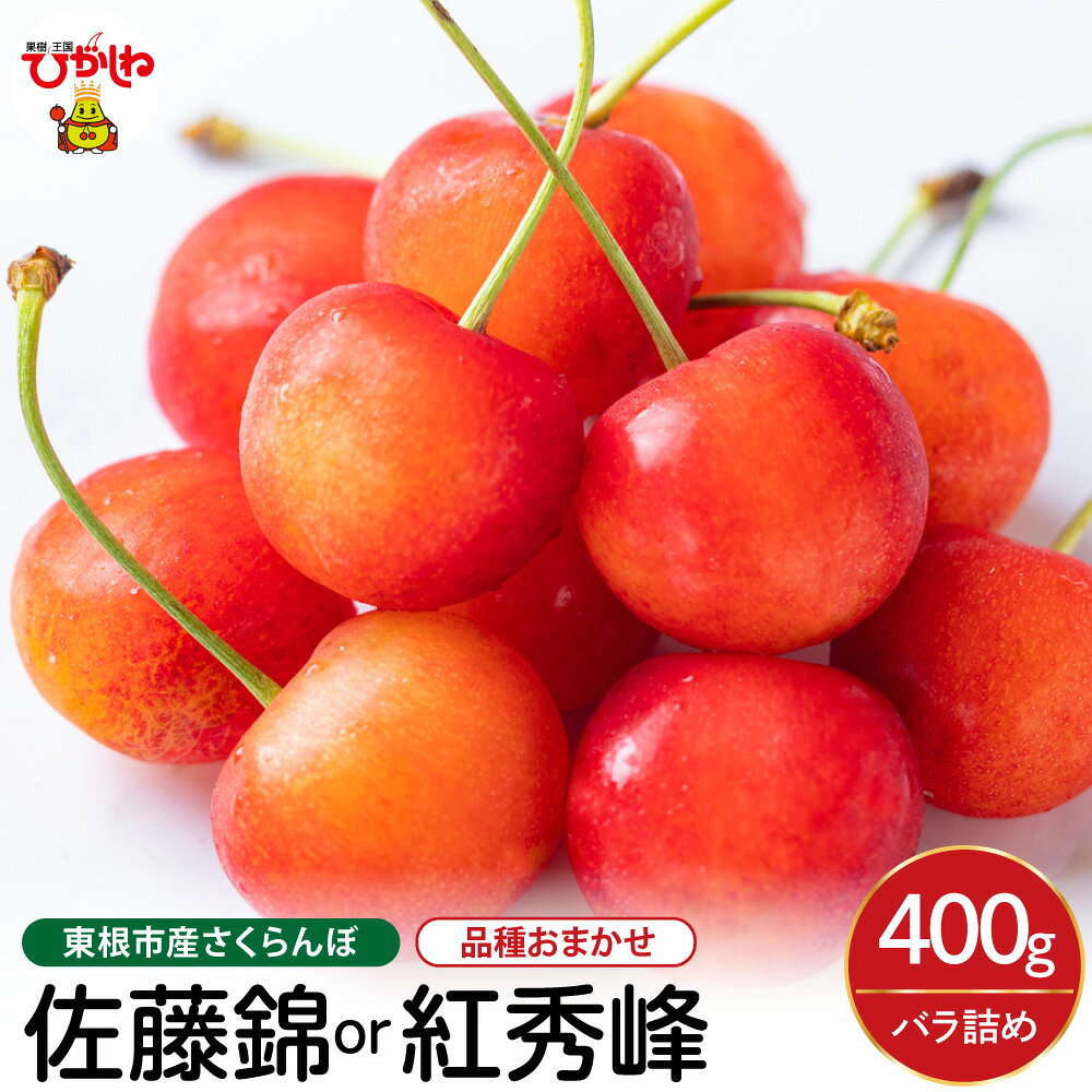 【ふるさと納税】【 2027年産 先行受付 】 さくらんぼ 佐藤錦 or 紅秀峰 400g バラ詰め 品種おまかせ フルーツ 果物 くだもの さくらんぼ JA 農協 人気 バラ 贈答 贈答用 ギフト 化粧箱 産地直送 冷蔵 先行受付 贈り物 山形県 東根市