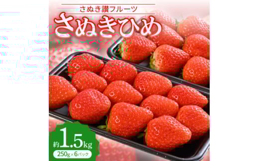 「さぬき讃フルーツ」さぬきひめ 　約1.5kg(250g×6パック)＜令和8年1～3月発送＞【1608474】