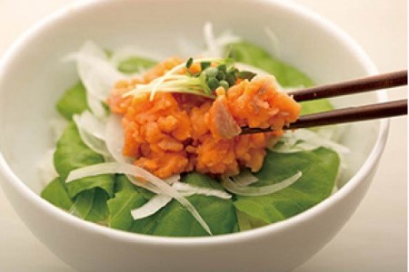 【若男水産】ねぎとろサクラマス（3人前）ねぎとろ丼、手巻き寿司に！【淡路島サクラマス】