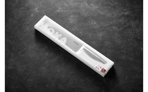 H20-08 MOKA 三徳包丁 ～オールステンレス 一体型 にぎりやすい 女性向け 洗いやすい～