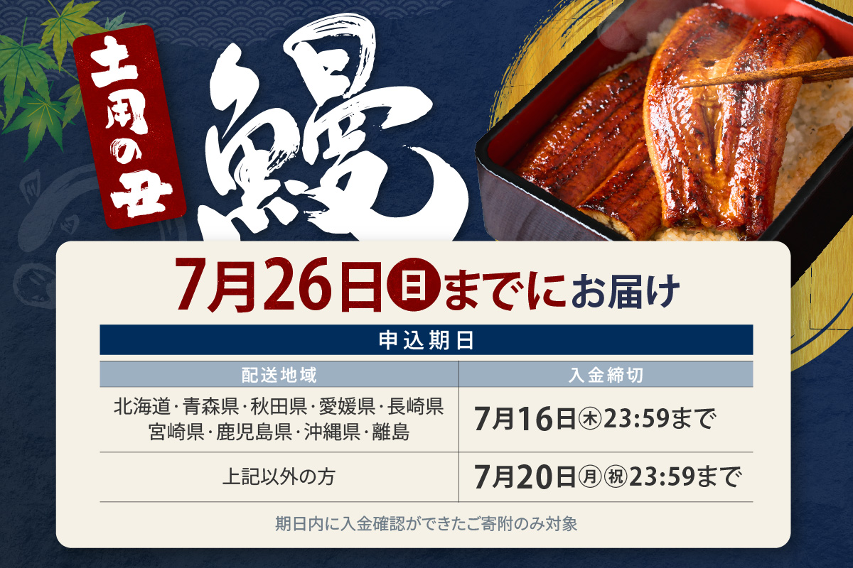 【土用の丑の日までにお届け】三河一色産うなぎの蒲焼1尾_47-179-1-d