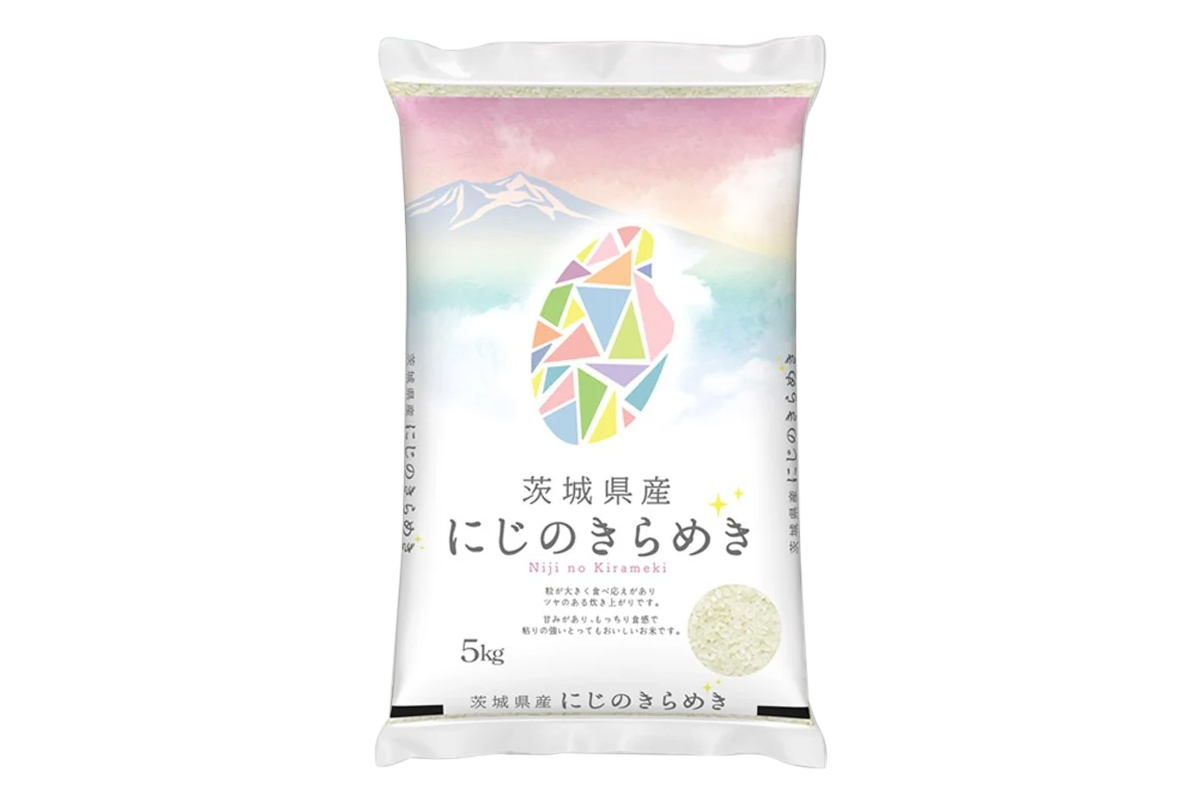 新米【令和7年産】茨城県産 にじのきらめき 白米 5kg×1袋｜お米 おこめ 精米 直送 産直 稲敷 茨城 [1823]