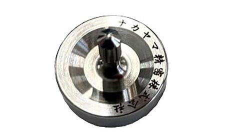 ミニコマ 2個1セット / コマ 玩具 超精密加工技術 文字刻印 駒 金属 職人 遊び心 熊本 菊陽町【ナカヤマ精密株式会社】[BHBI006]