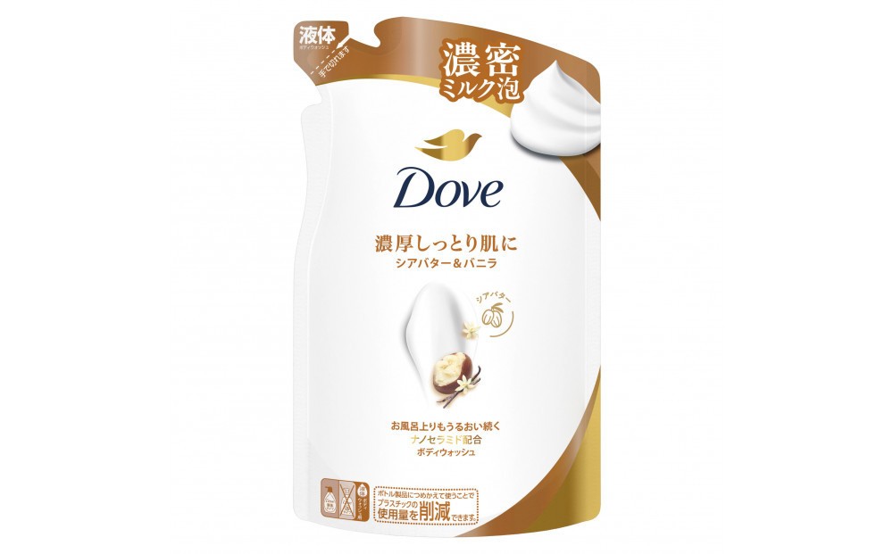 ダヴ ボディウォッシュ シアバター＆バニラ つめかえ用 300g×18
