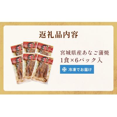 ふるさと納税 石巻市 宮城県産 あなご 蒲焼 (1食) 6パック入 冷凍 小分け 穴子 アナゴ 蒲焼き 魚 お魚 丼 寿司 |  | 03